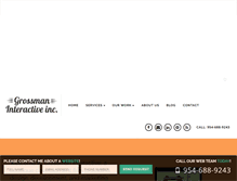Tablet Screenshot of grossmaninteractive.com